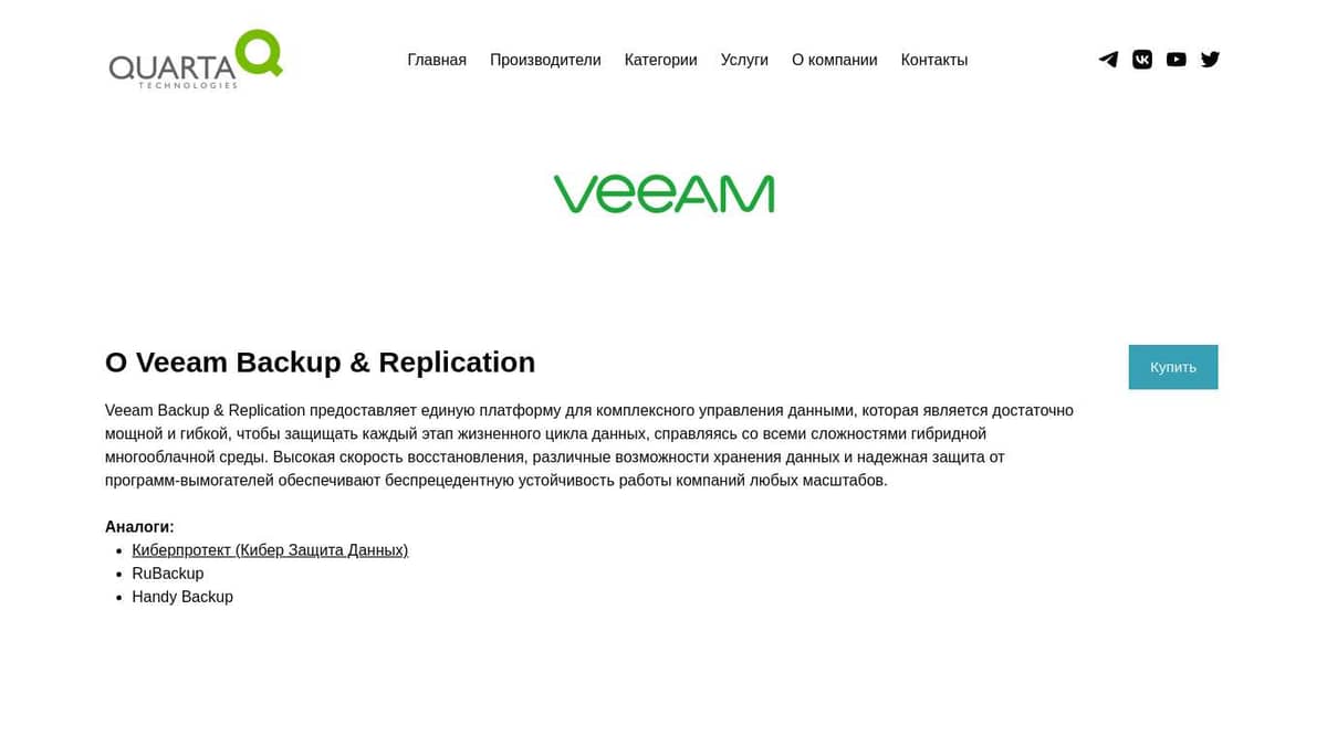 Veeam Backup & Replication